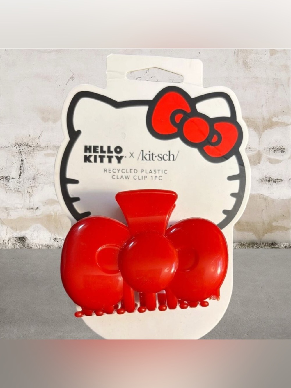Hello Kitty x Kitsch Recycled Plastic Claw Clip NEW